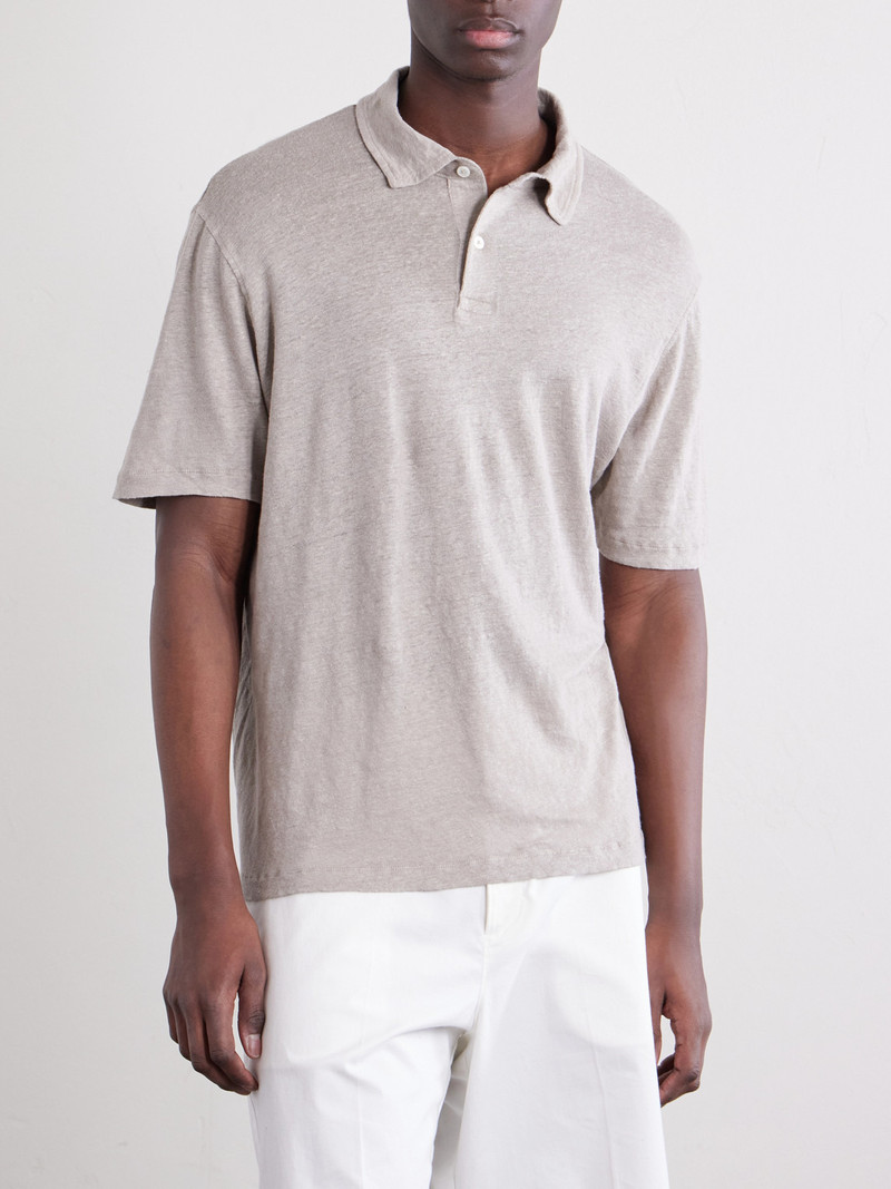 Knitted Linen Polo Shirt 3