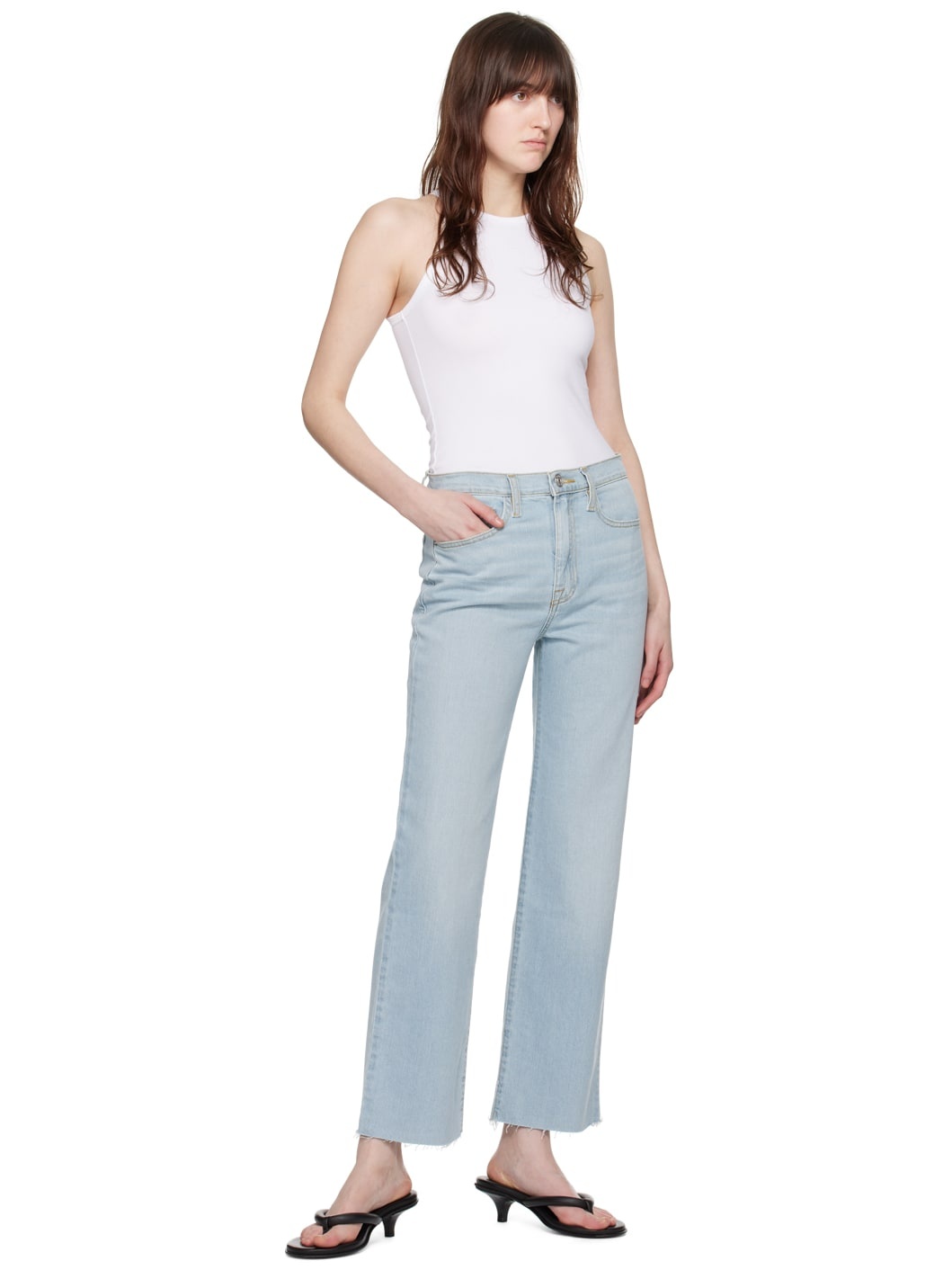 Blue 'Le Jane' Jeans - 4