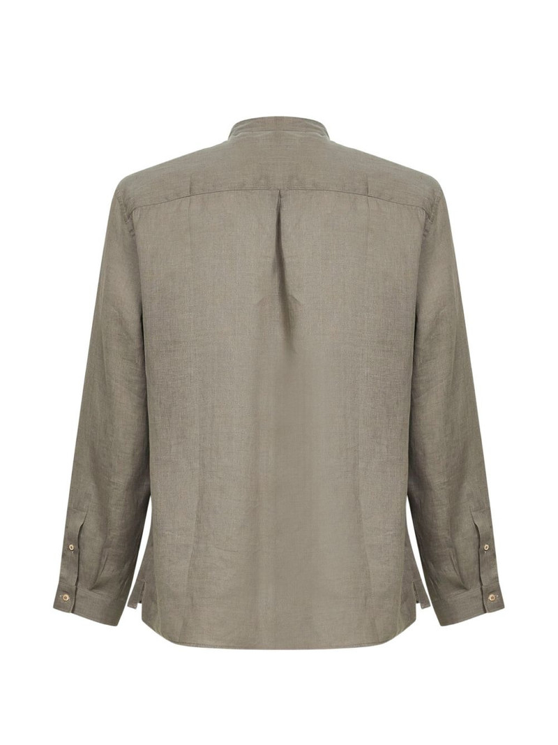 Brunello Cucinelli mandarin-collar shirt outlook