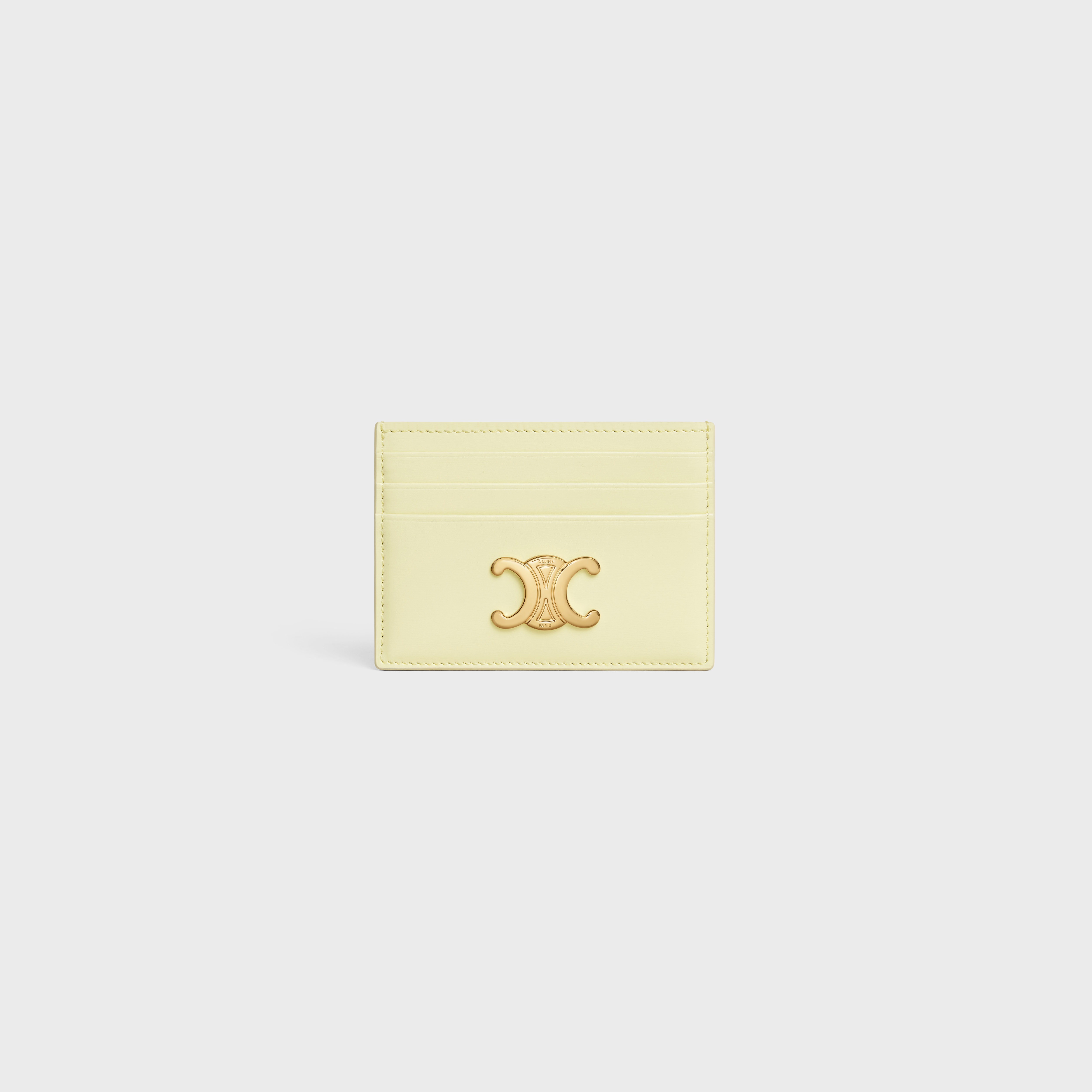 TRIOMPHE CARD HOLDER in Shiny calfskin - 1