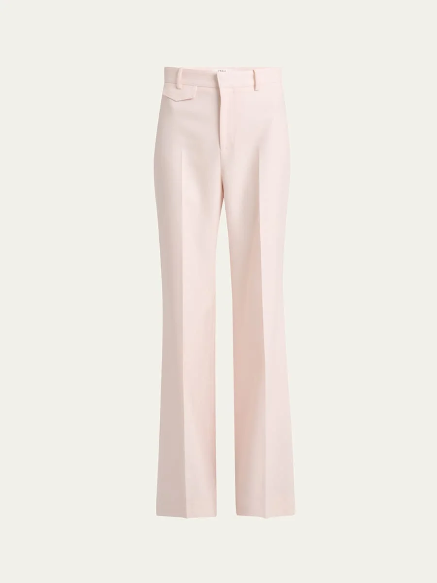 High-Rise Wide-Leg Suiting Trousers - 1