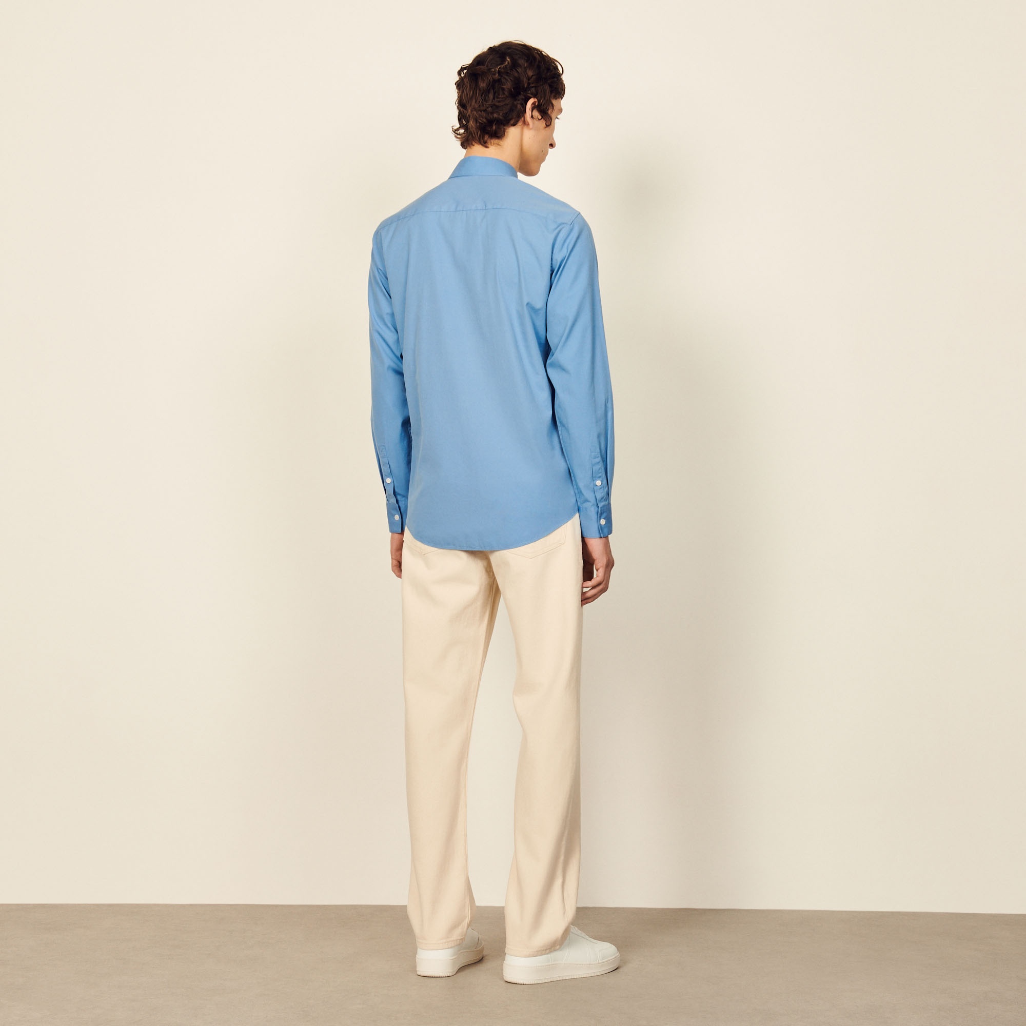 Cotton shirt with signature embroidery - 3