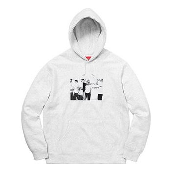 Supreme SS19 Classic Ad Hooded Sweatshirt Unisex light grey SUP-SS19-838 - 1