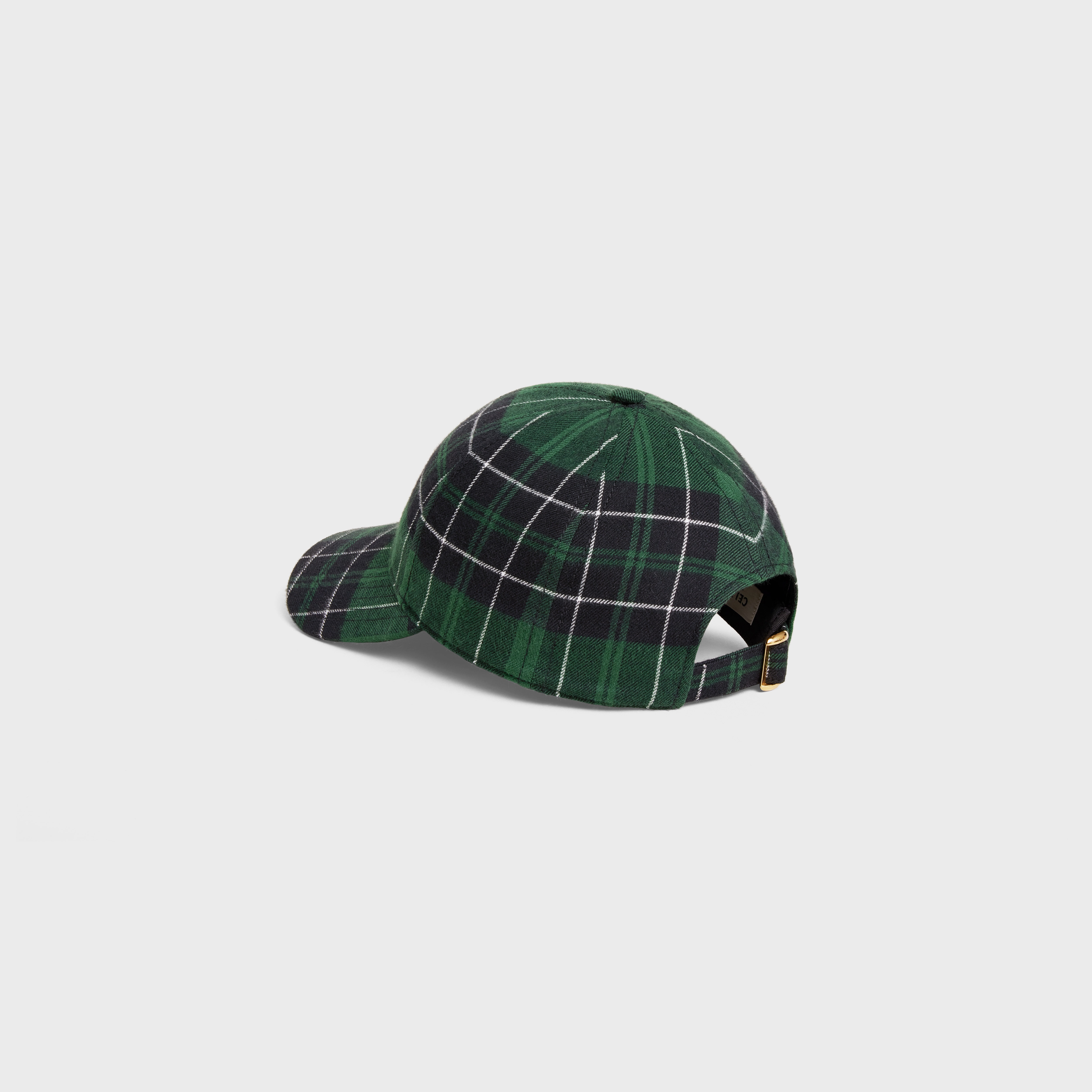 TRIOMPHE BASEBALL CAP IN CHECKED FLANNEL - 4