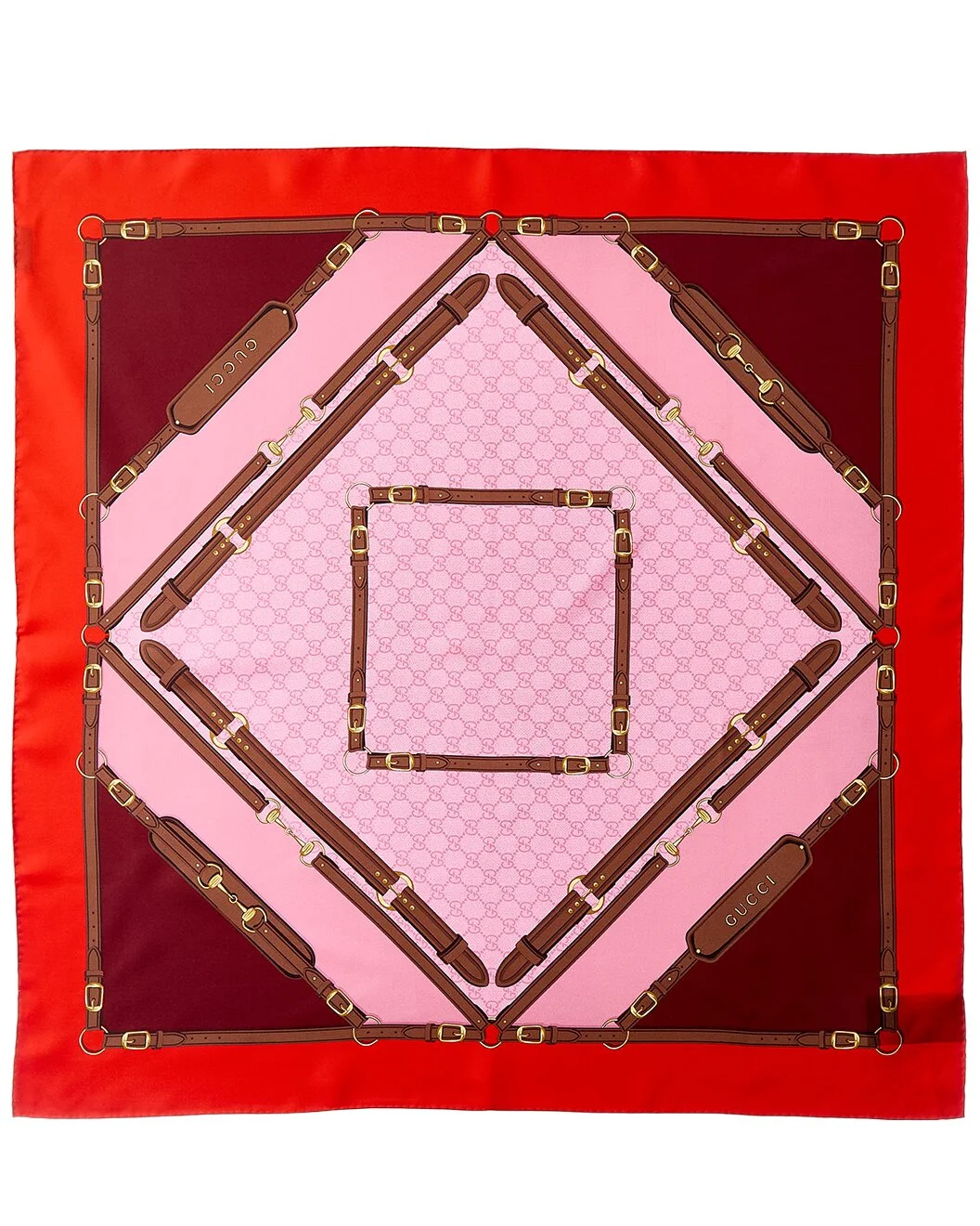 Gucci Printed Silk Twill Carre - 1