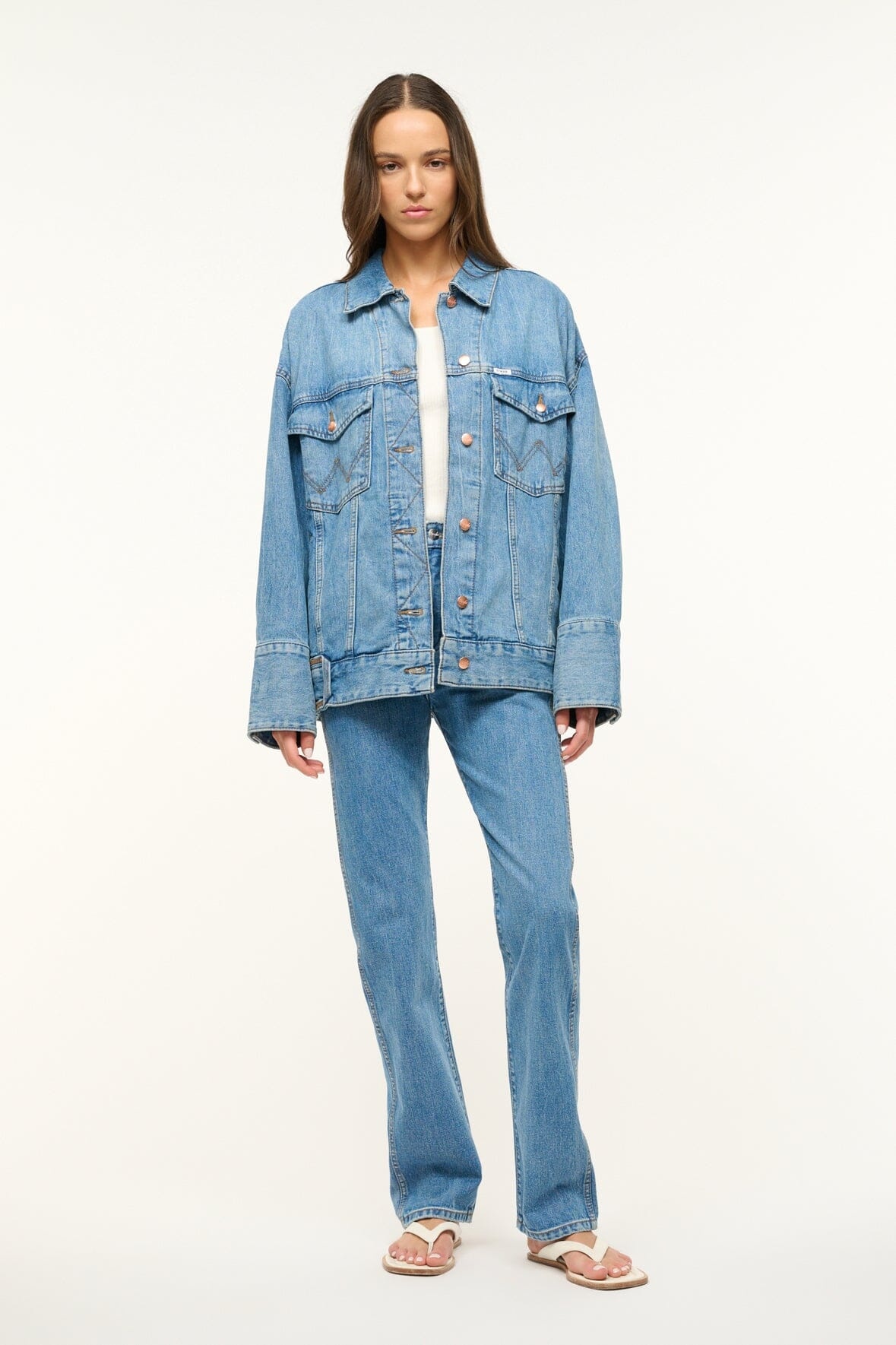 STAUD WRANGLER THE BIGGEST JEAN JACKET - 3