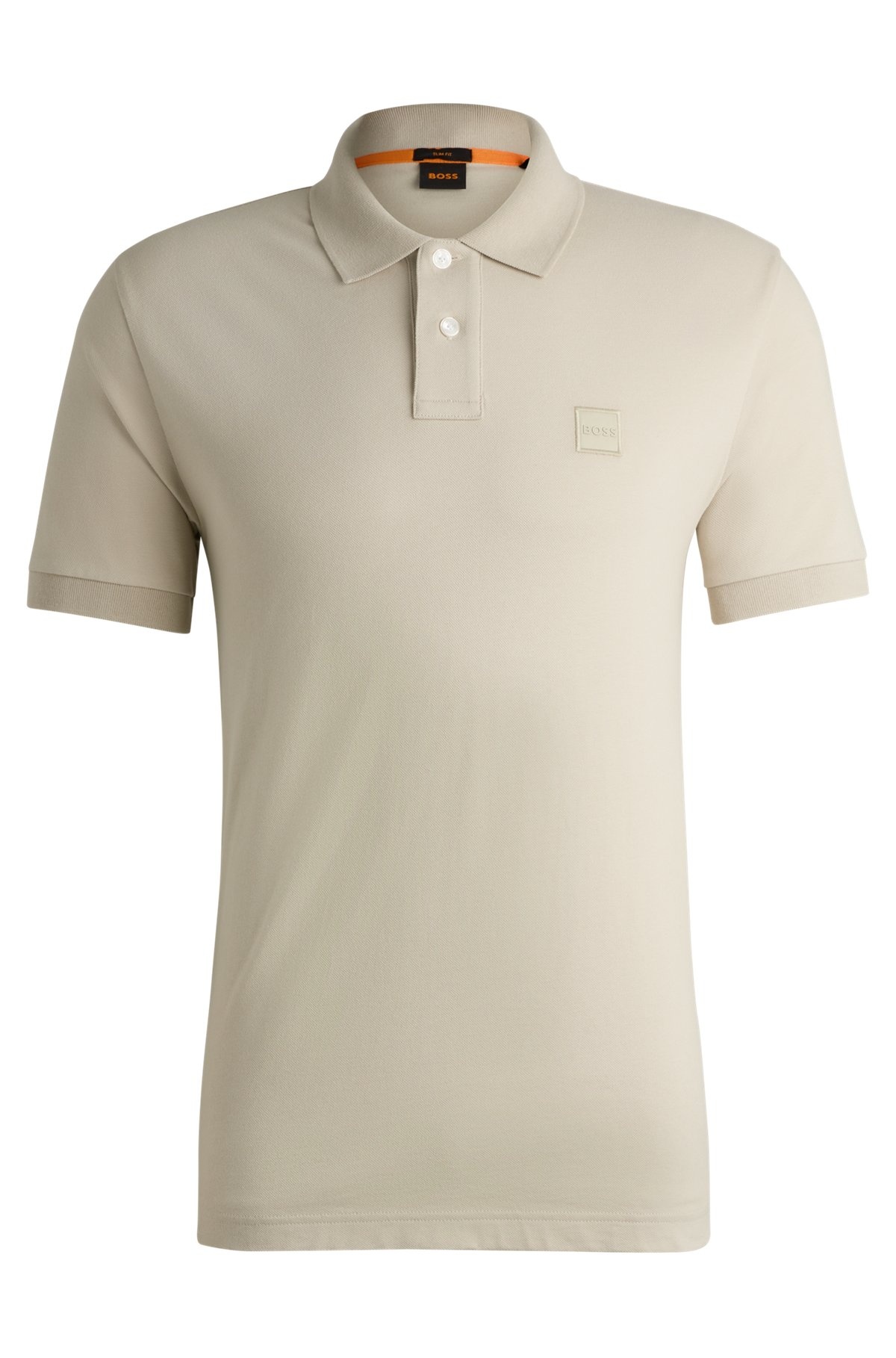 EXTRA-SLIM-FIT STRETCH-COTTON SHIRT WITH LOGO TAPE - 1