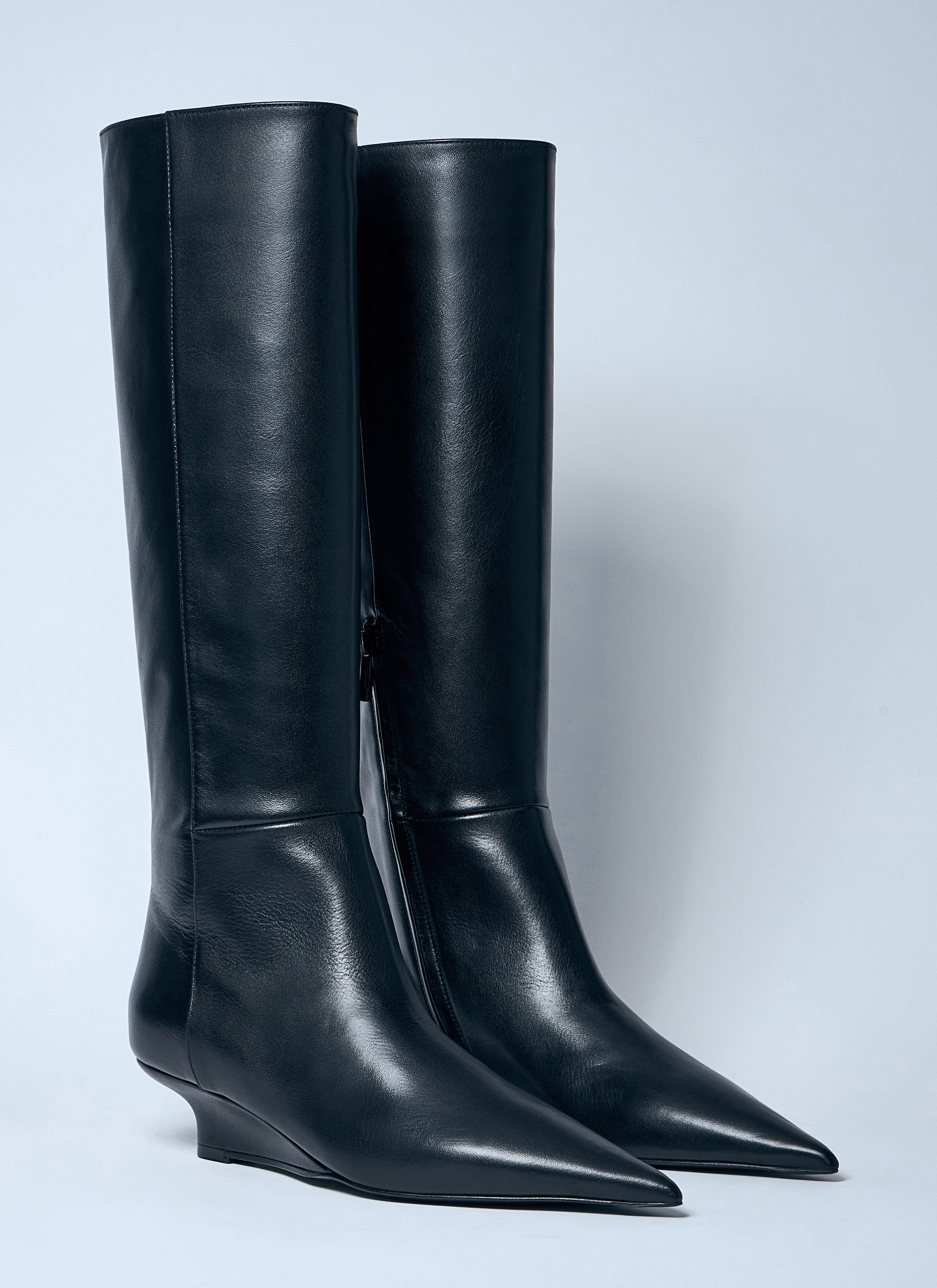 Toteme Women Sharp Knee-High Leather Boots - 2