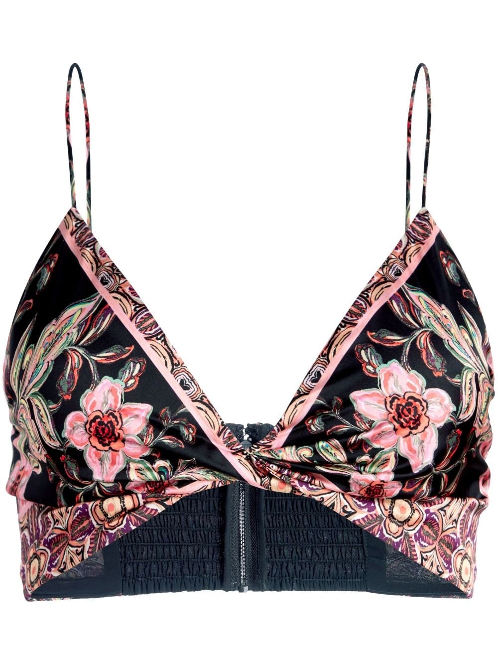Tay floral-print cropped top - 1