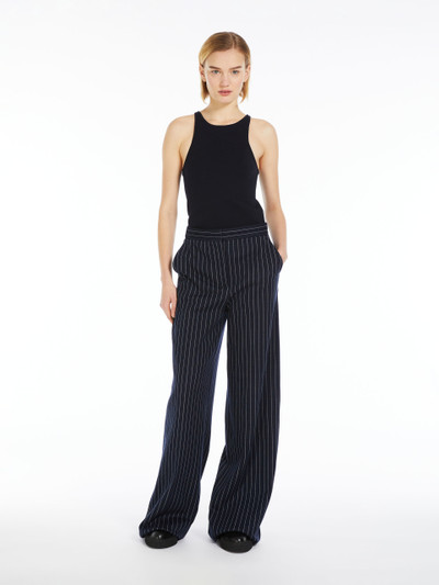 Max Mara Cotton, cashmere and silk palazzo trousers outlook