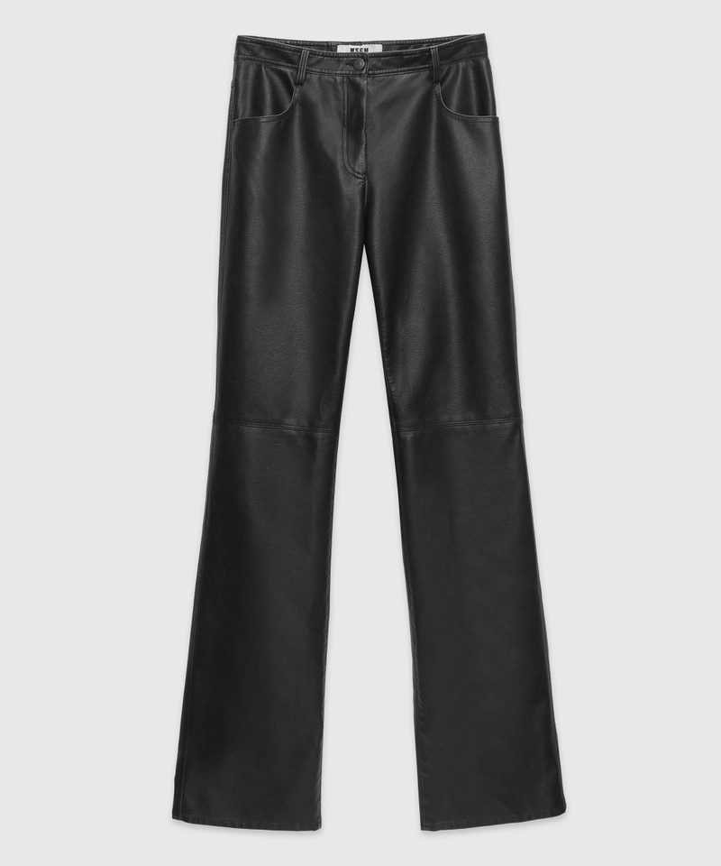 Faux-leather pants 1