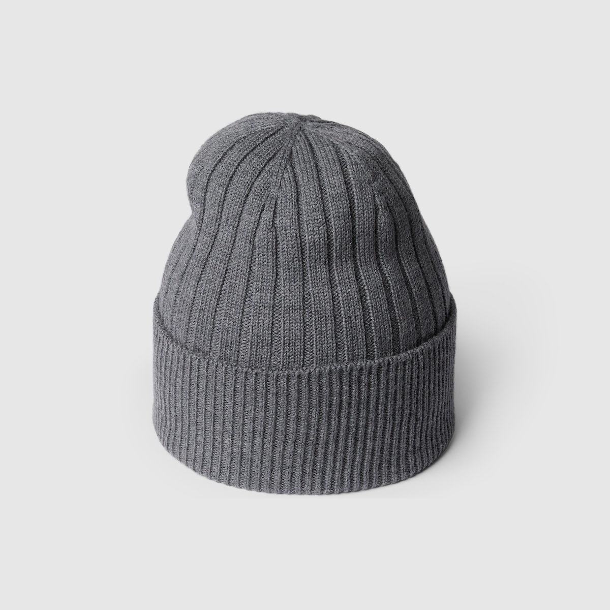 Rib knit wool hat - 4