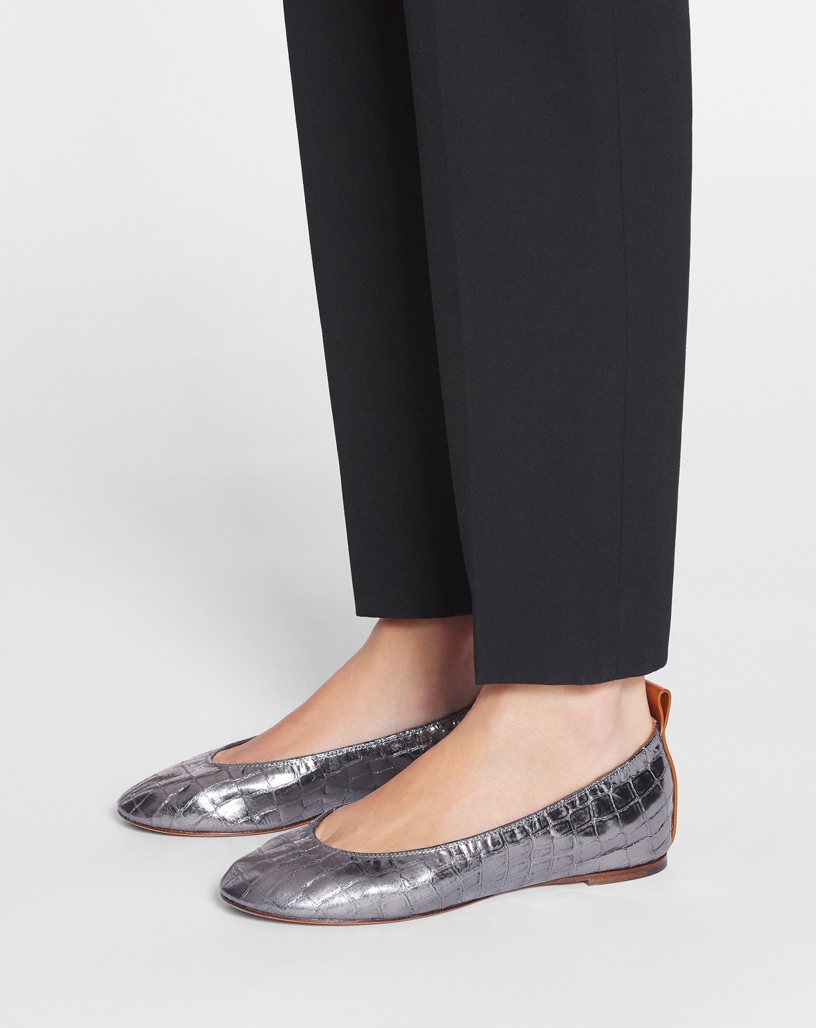 THE BALLERINA IN CROCODILE-EFFECT LEATHER - 6