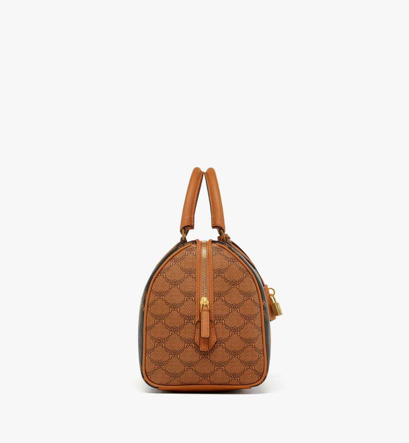 MCM Ella Boston Bag in Monogram Mix outlook
