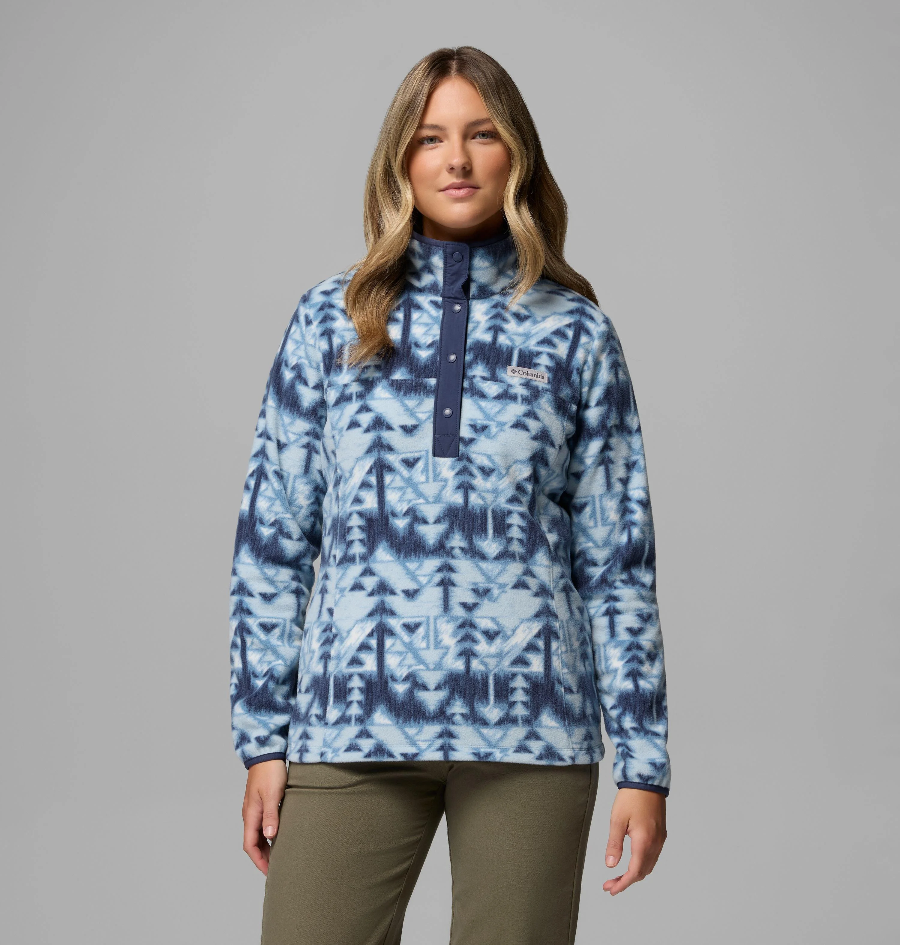 Women's Benton Springs Printed Half Snap Fleece Pullover - 1