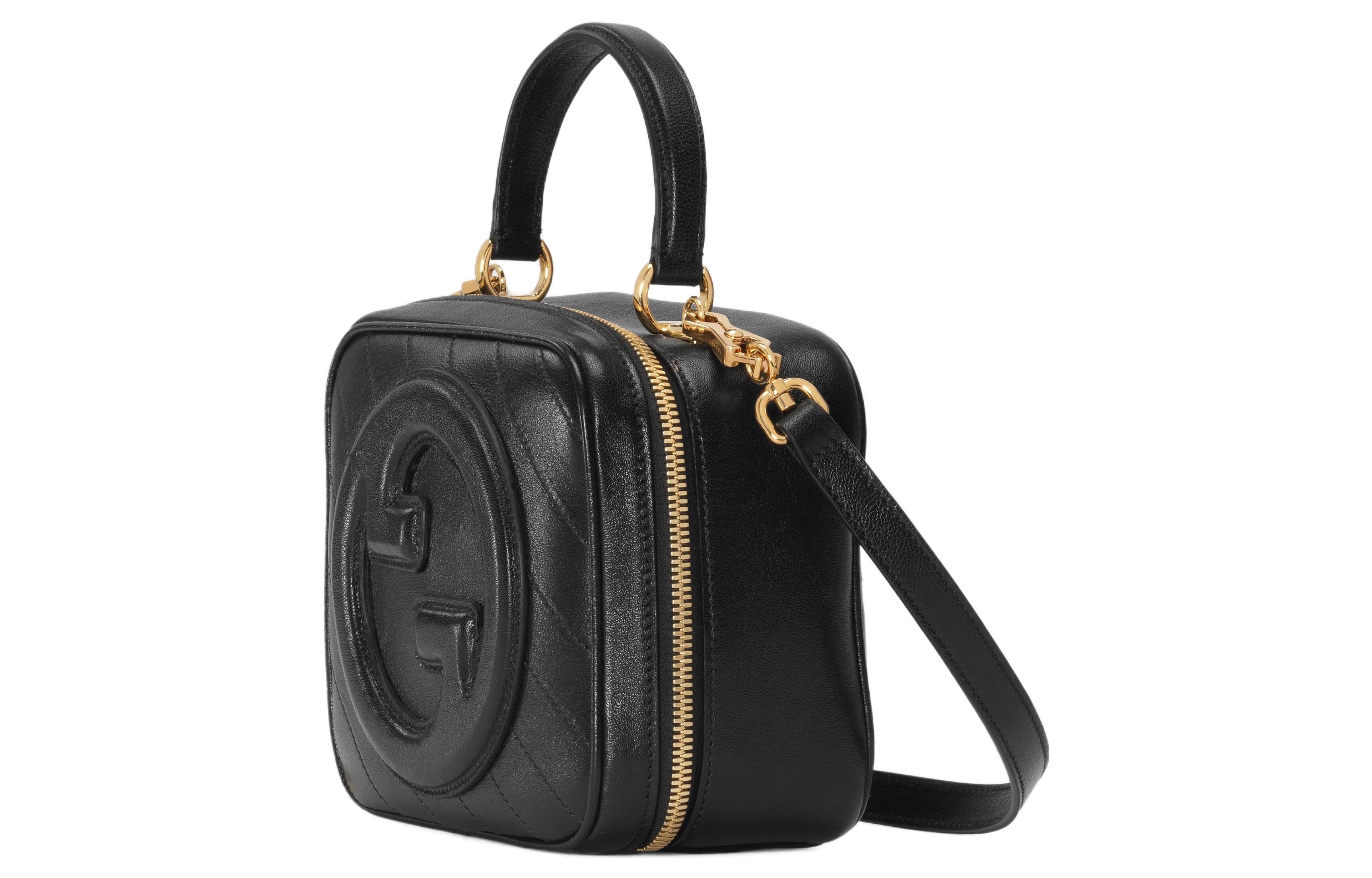 (WMNS) Gucci Blondie Top Handle Bag 'Black' 744434-1IV0G-1000 - 2