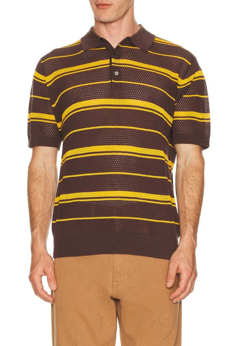 Mesh Polo Stripe - 1