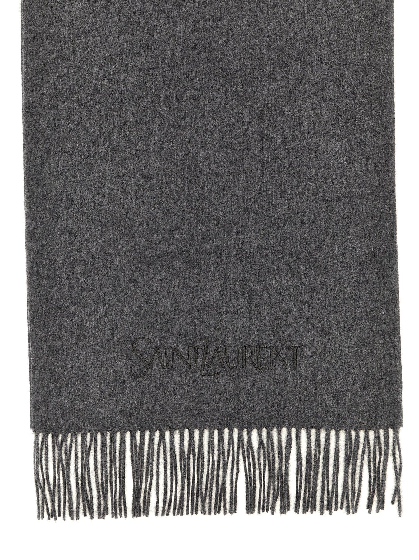 Saint Laurent Scarves, Foulards Gray - 2