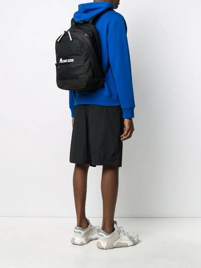 Moncler logo zipped backpack outlook