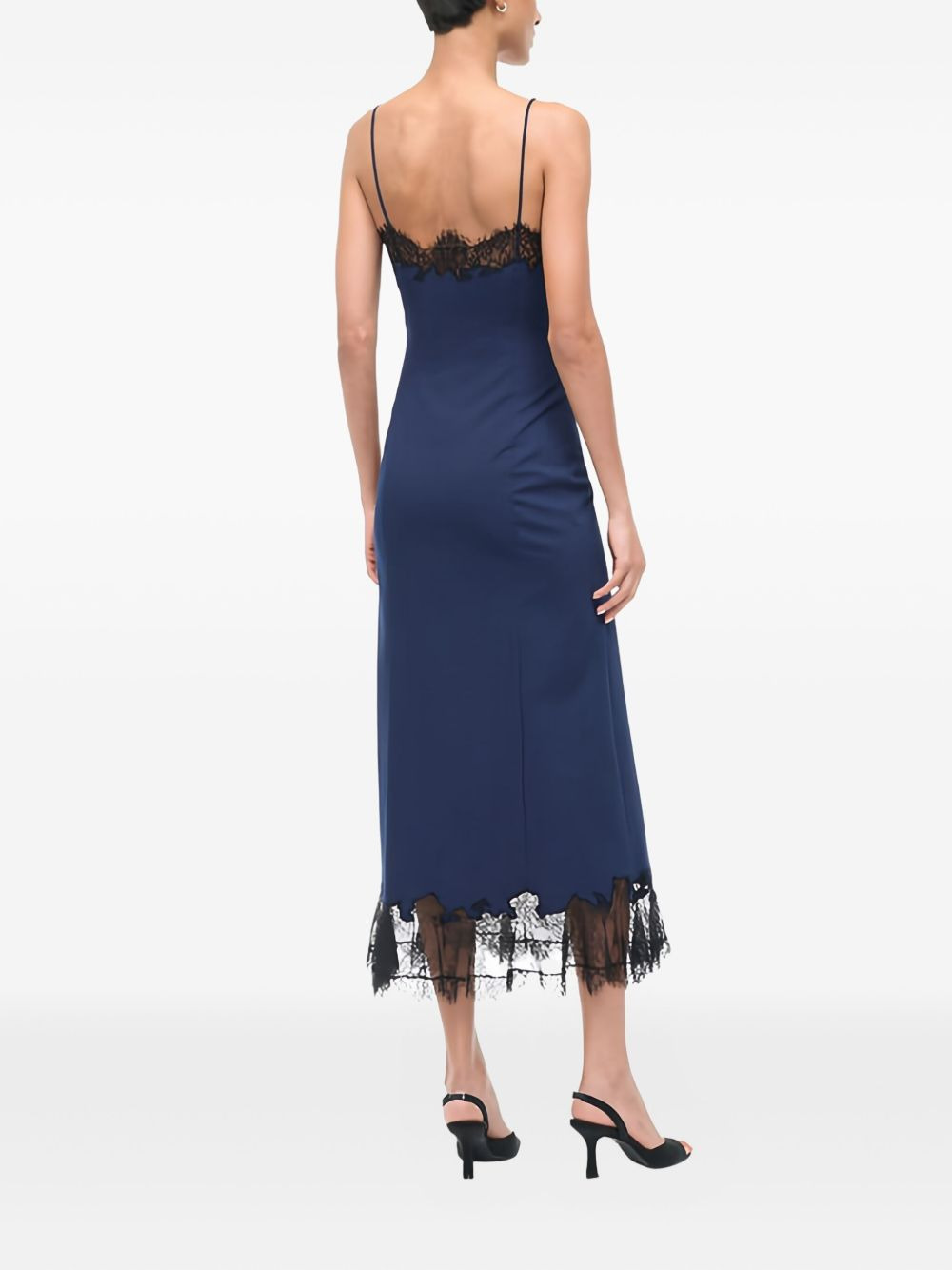 Nadia lace-trim midi dress - 2