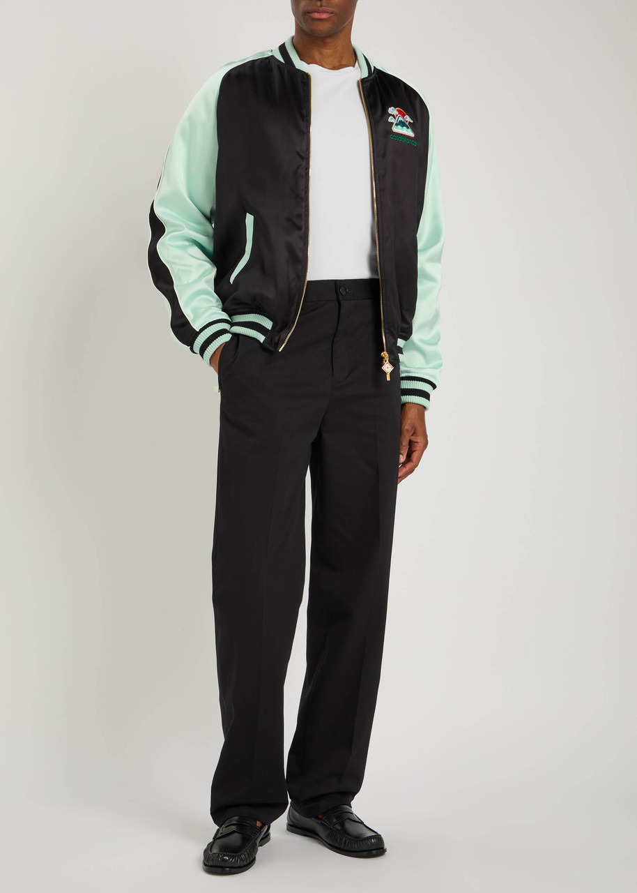 Casablanca Tapered-leg Stretch-cotton Chinos - 4