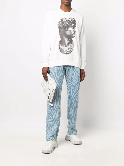 ih nom uh nit statue print sweatshirt outlook