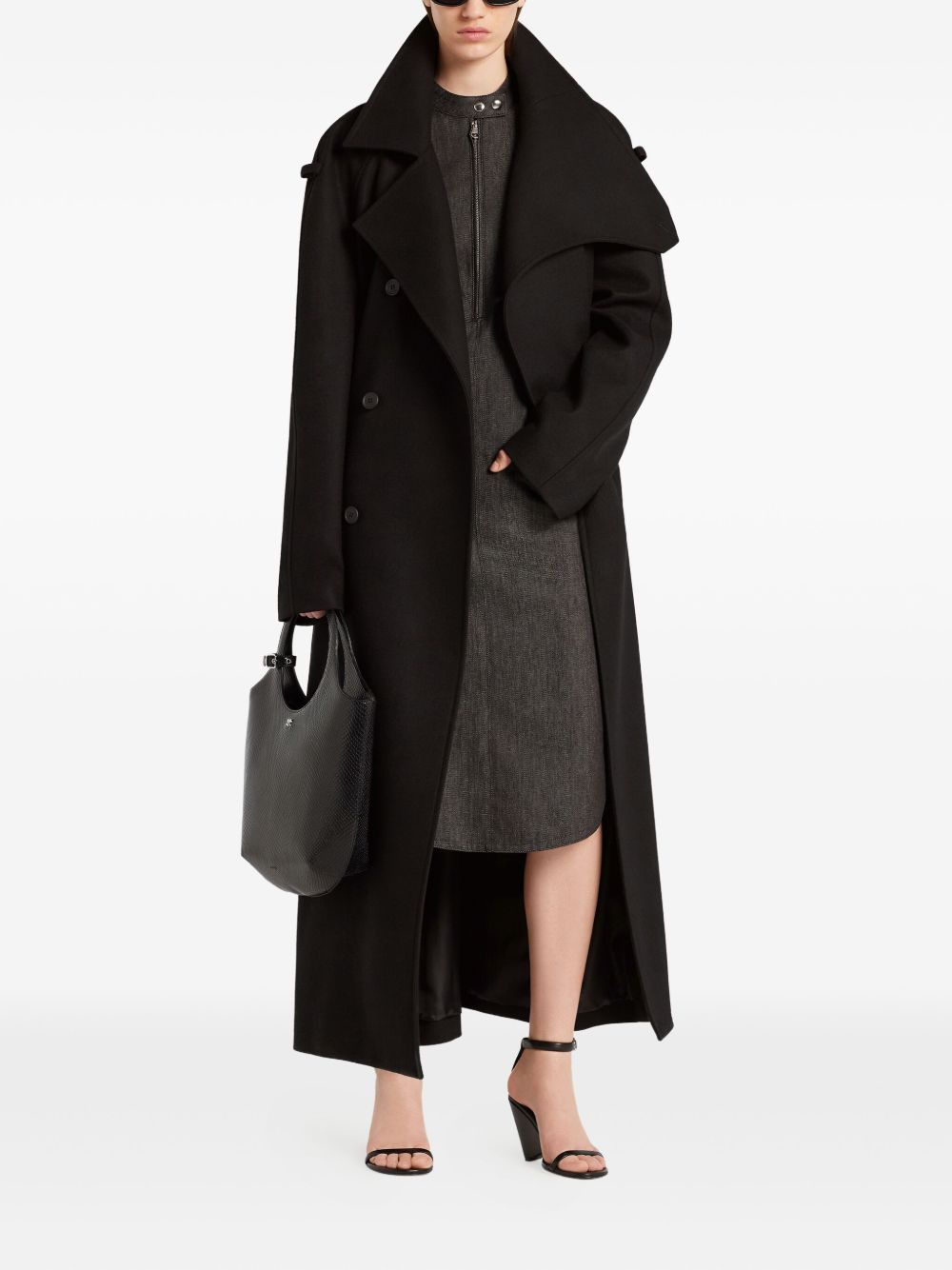 double-breasted trench coat - 2