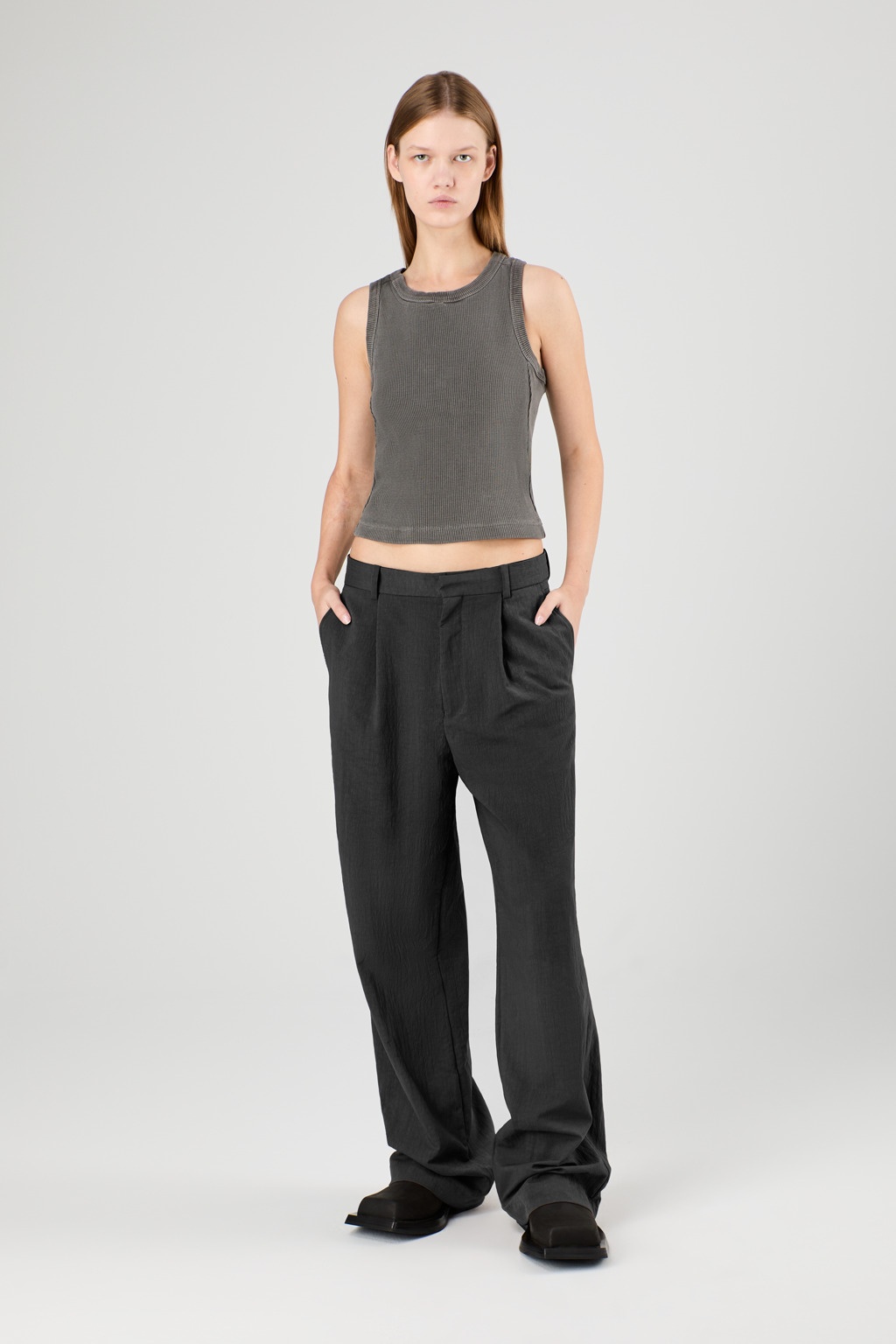 Black Technical Suit Trousers - 2