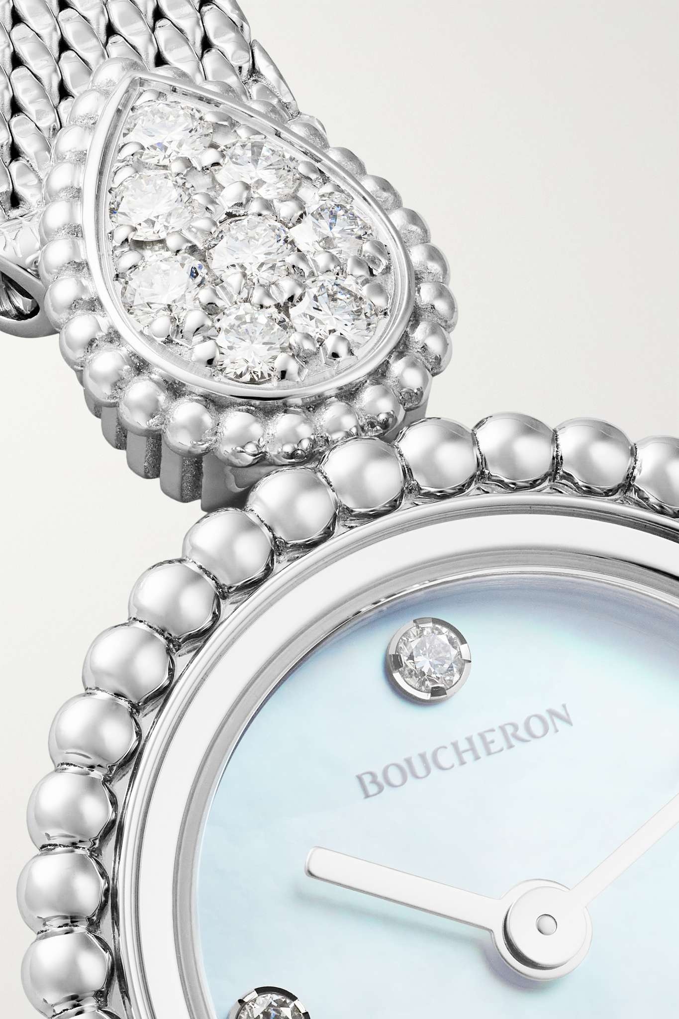 Serpent Bohème 23mm stainless steel, mother-of-pearl and diamond watch - 5