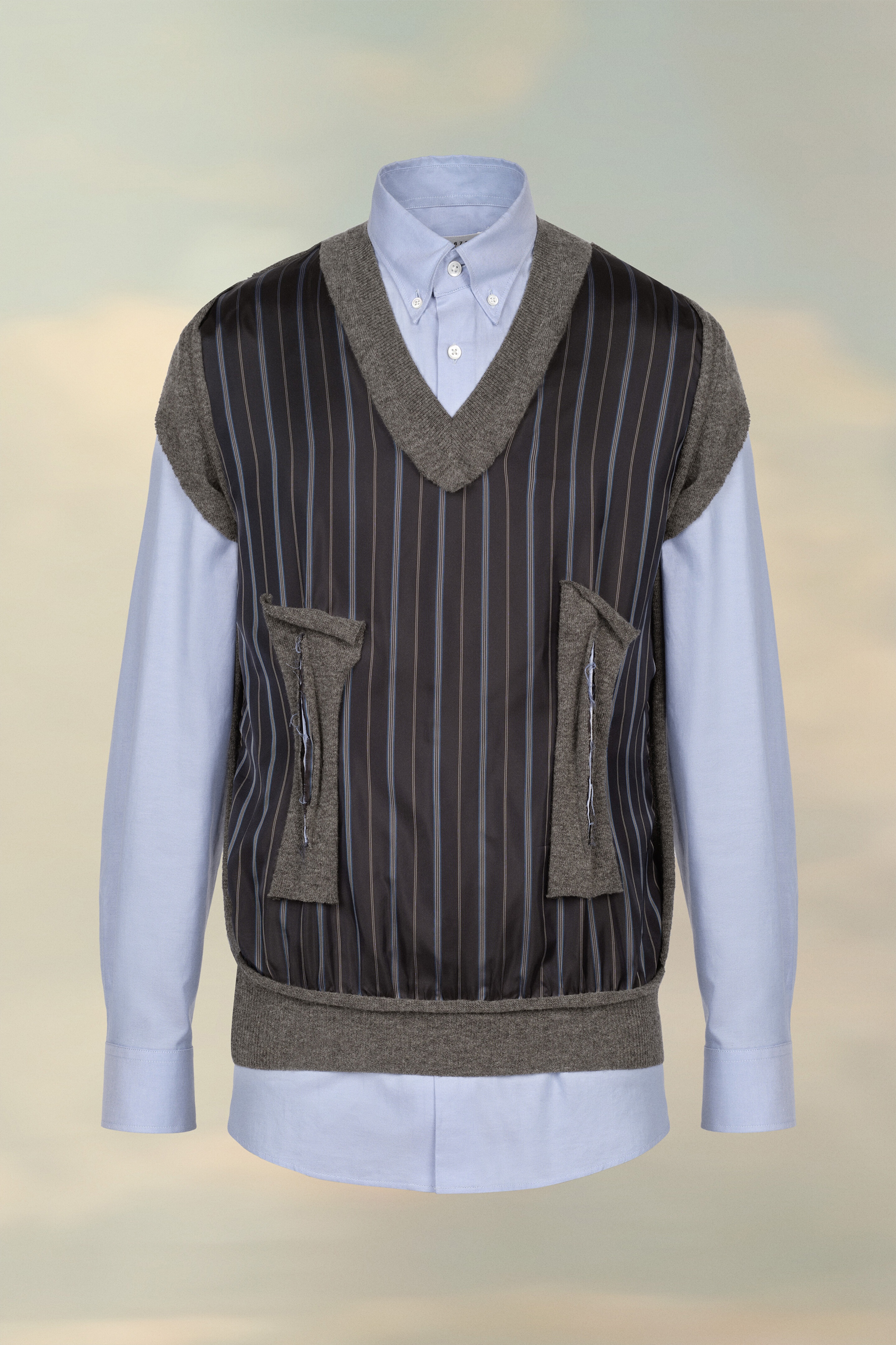 Spliced Oxford Shirt - 2