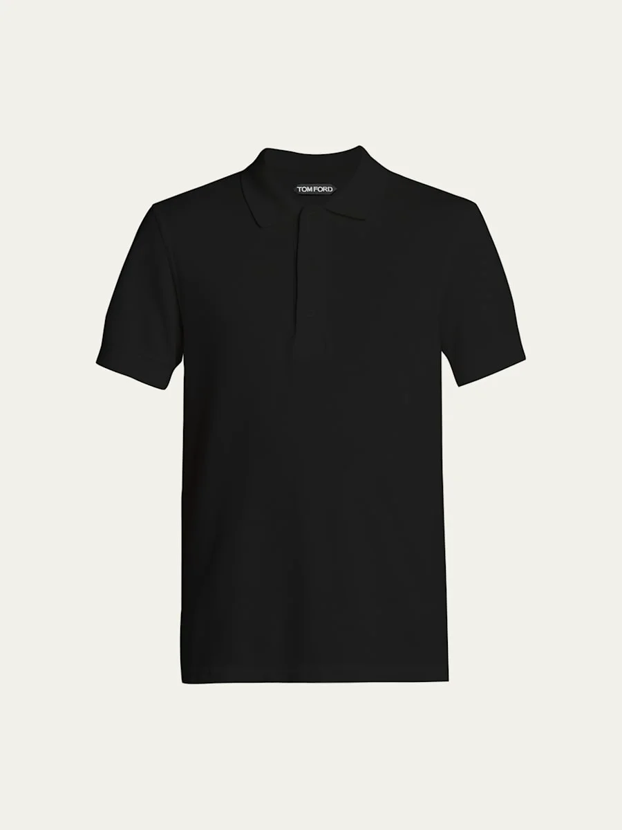Men's Lyocell Pique Polo Shirt - 1