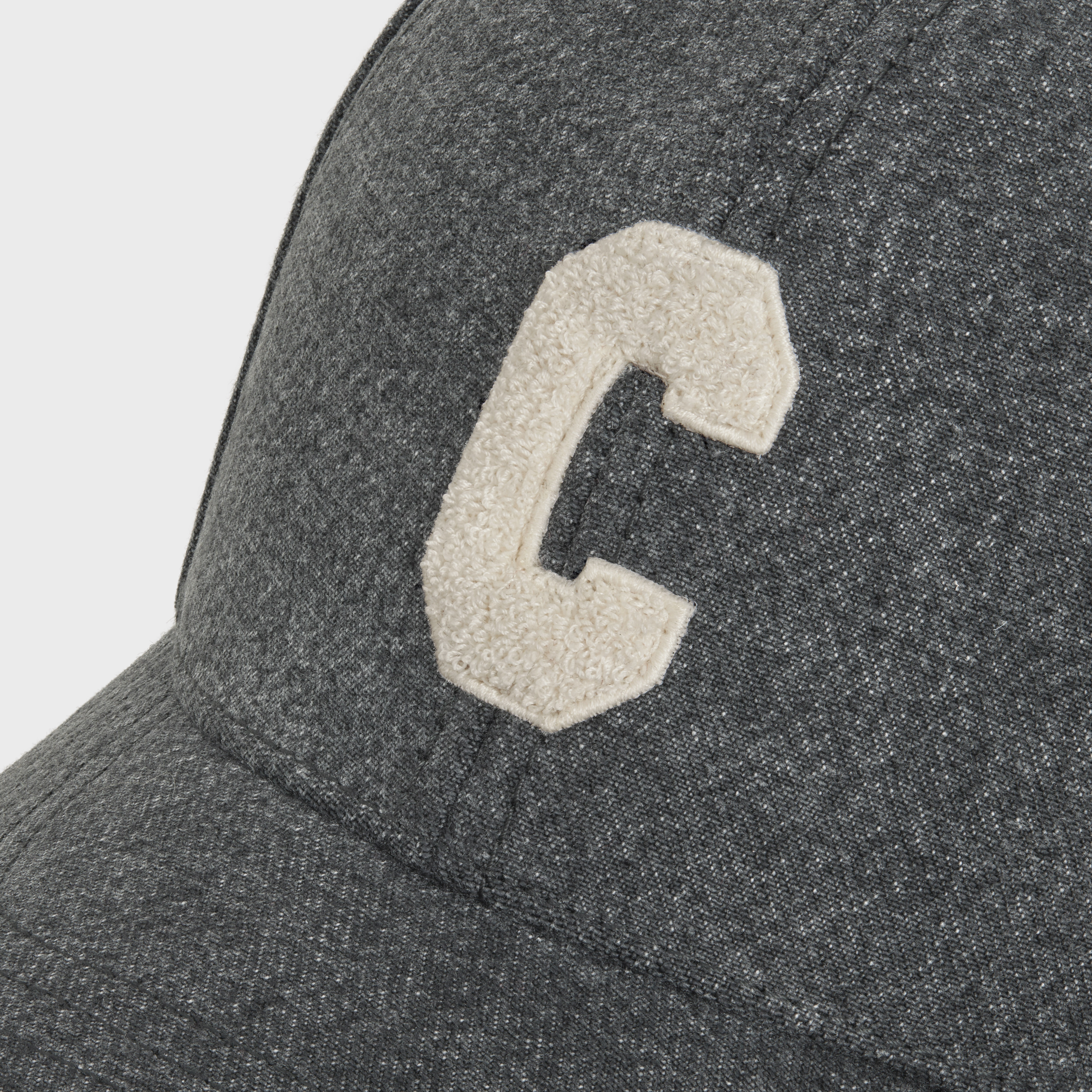 Initial cap in vintage black denim - 5