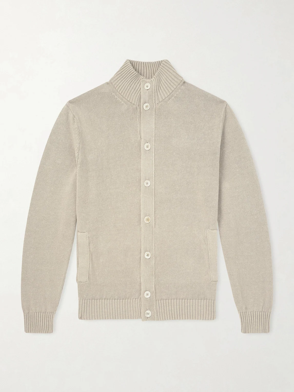 Linen and Cotton-Blend Cardigan - 1
