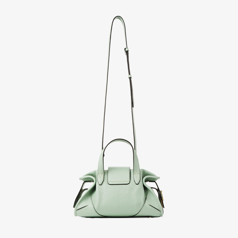 Bar Holdall Small Verde Biker Leather Holdall Bag 6