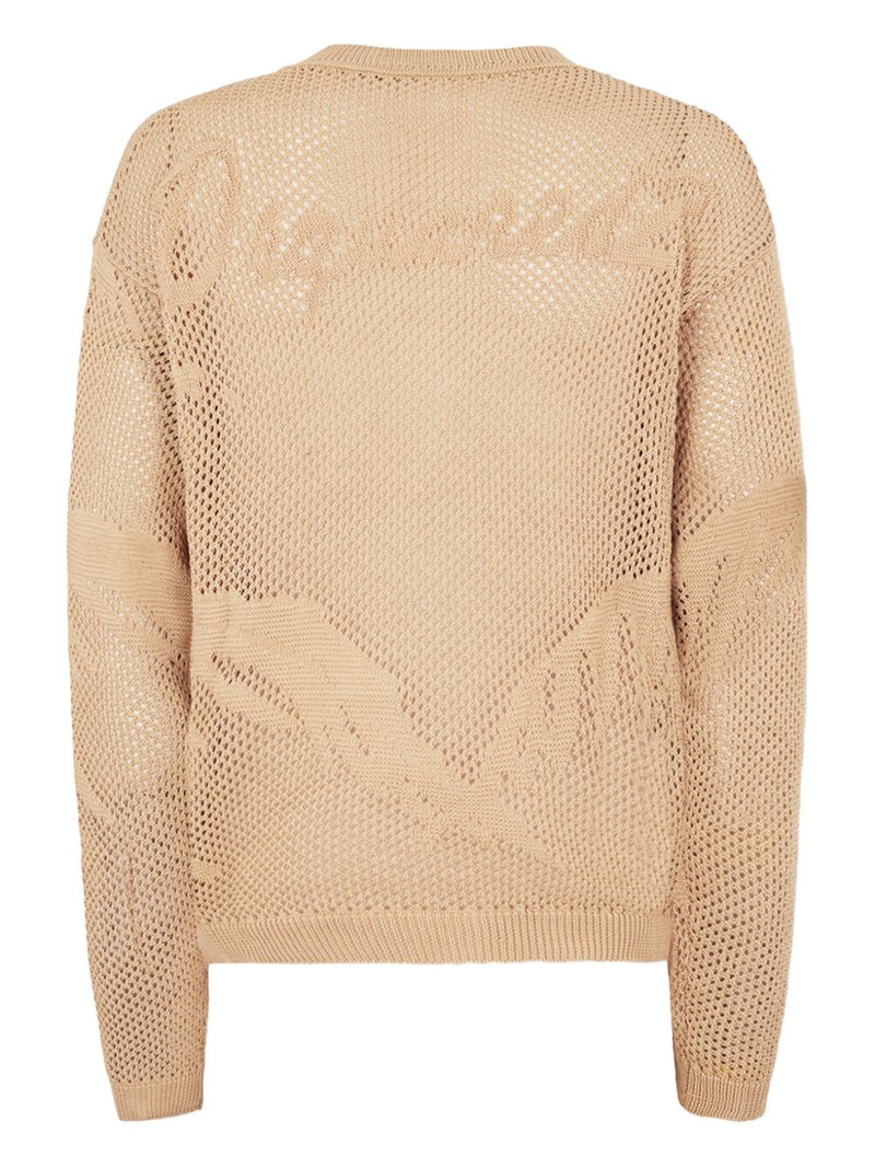 DSQUARED2 openwork-detail V-neck sweater outlook