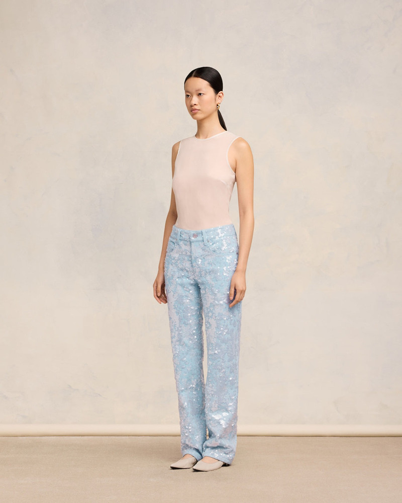 EMBROIDERED STRAIGHT FIT JEANS 6