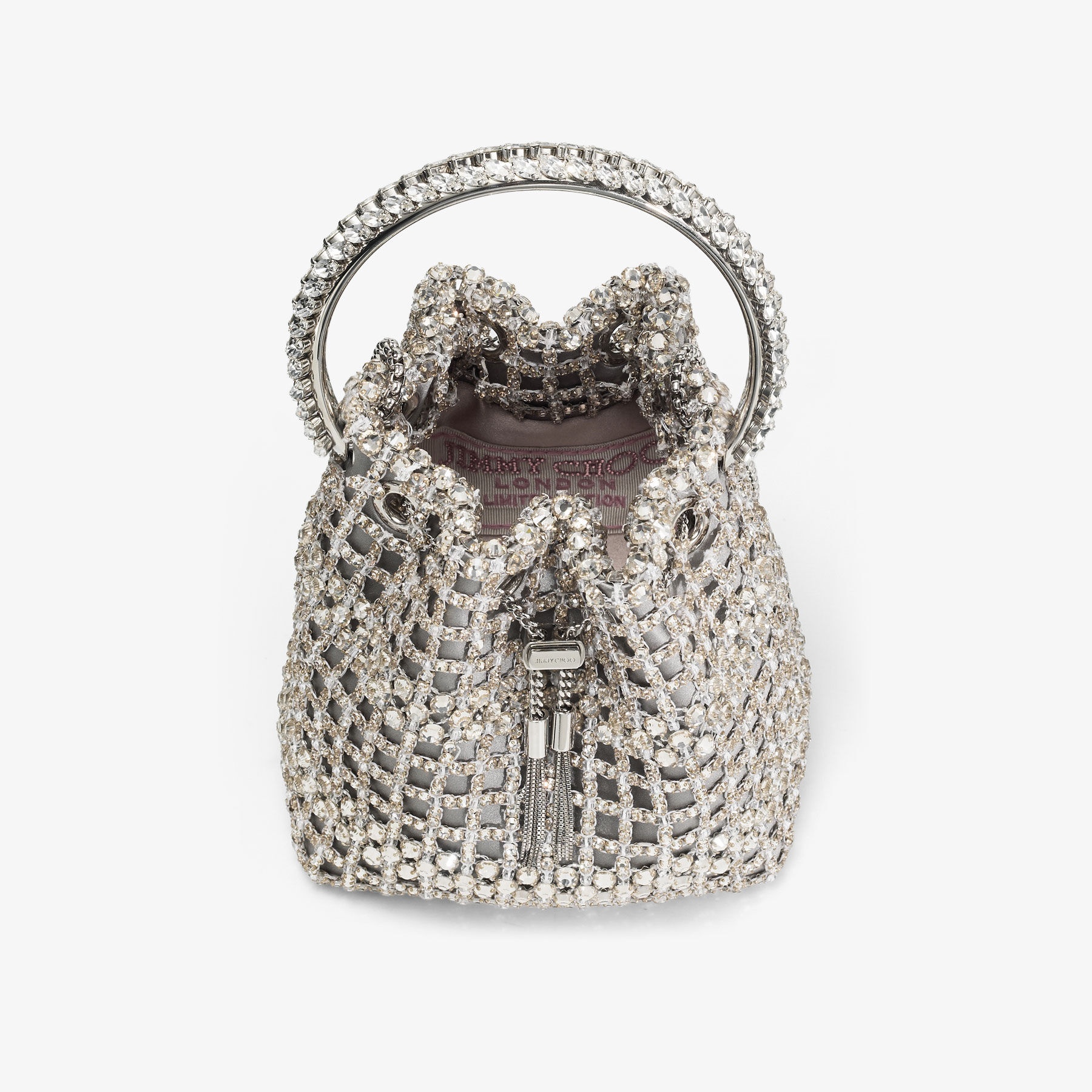 Atelier Bon Bon
Silver Satin Crystal Bag - 4