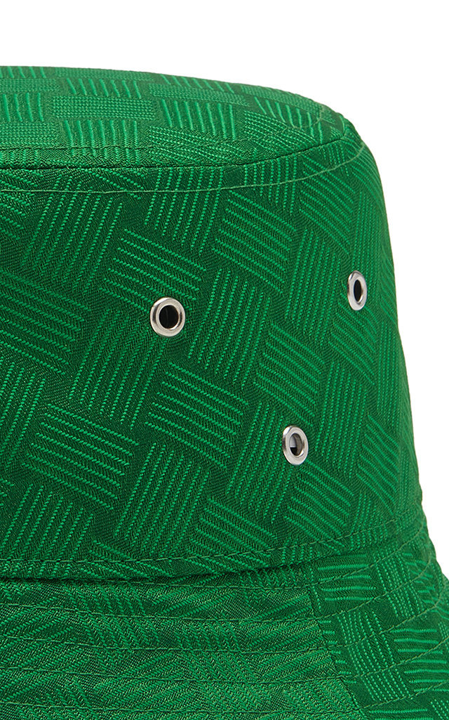 Intrecciato Nylon Bucket Hat green - 6
