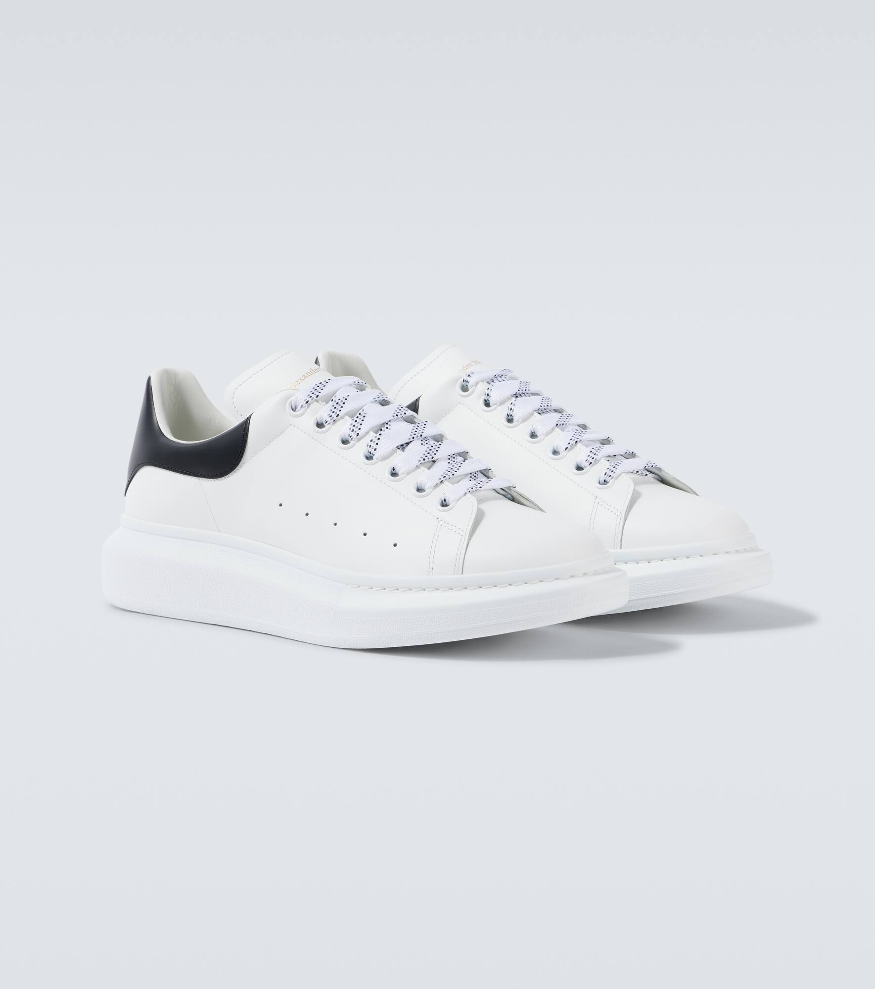 Oversized leather sneakers - 5