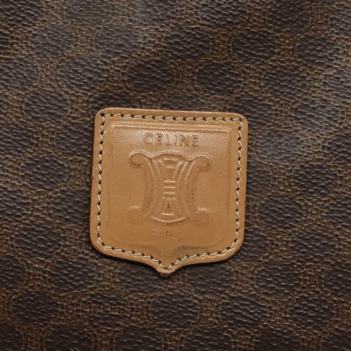 CELINE Macadam Canvas Tote Bag Pvc Brown - 15