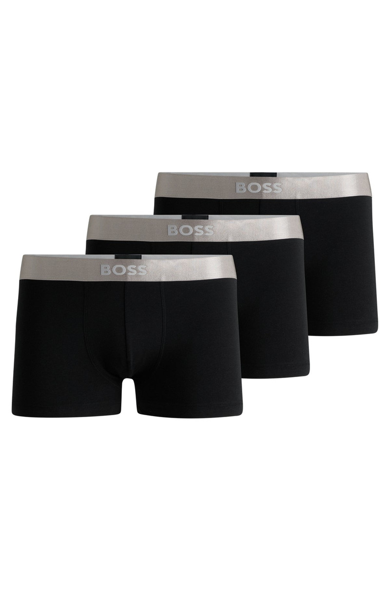 THREE-PACK OF TRUNKS WITH LOGO WAISTBANDS 1