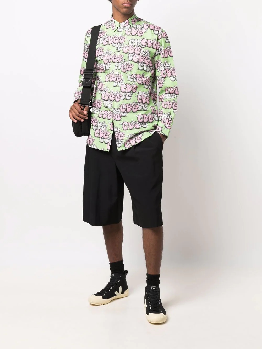 Kaws-print cotton shirt - 2