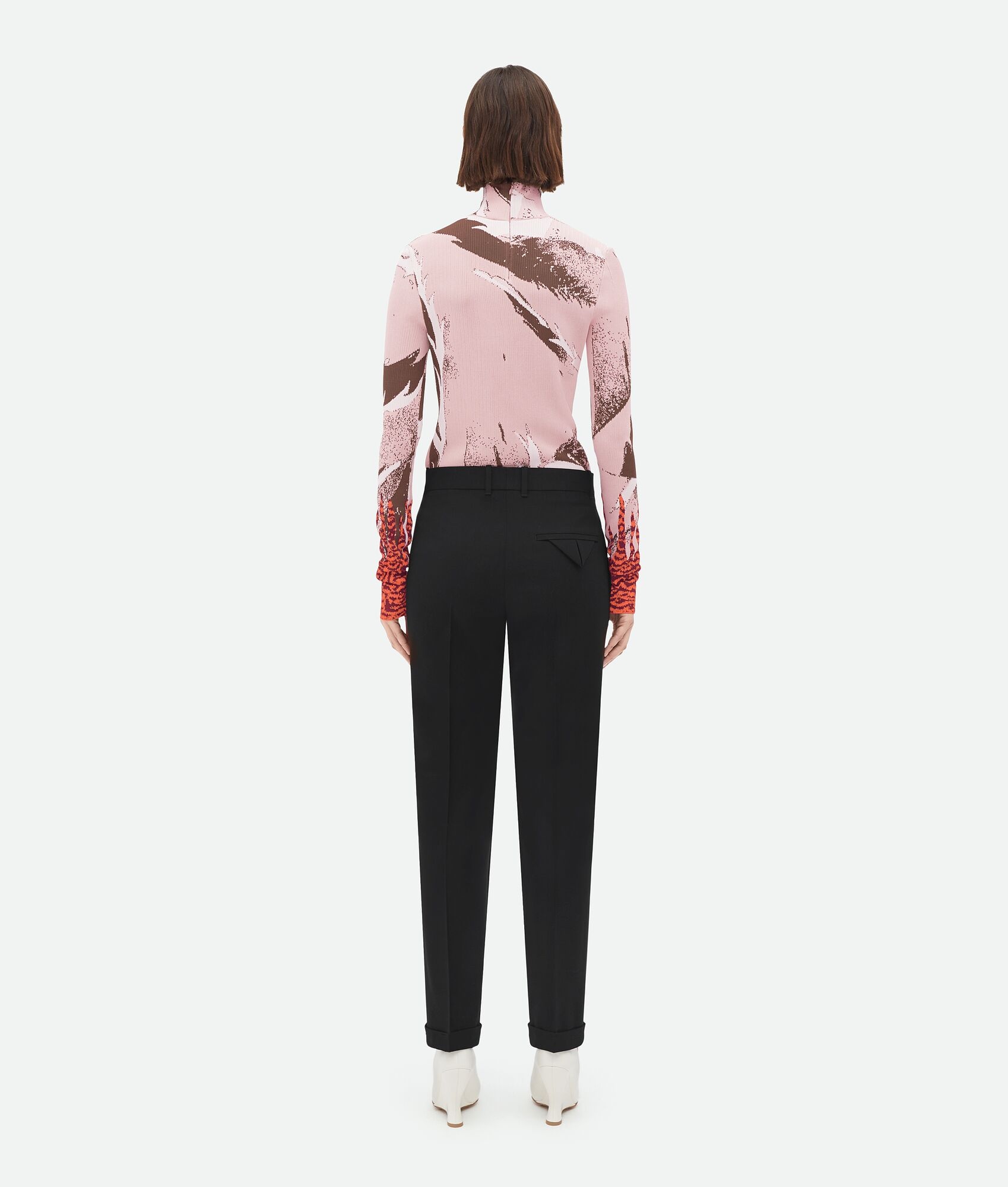 Slim Leg Light Wool Pants - 3