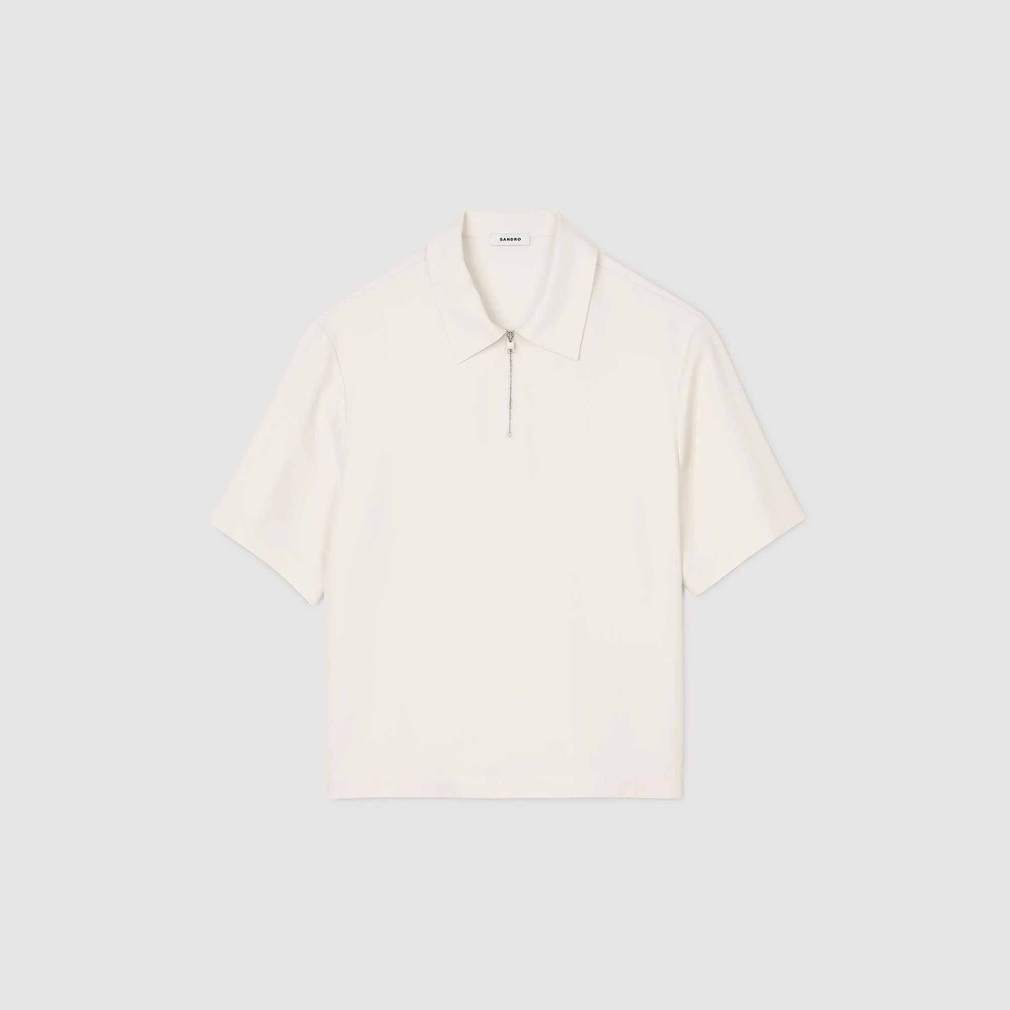 LOOSE-FIT SHIRT WITH ZIPPED COLLAR - 1