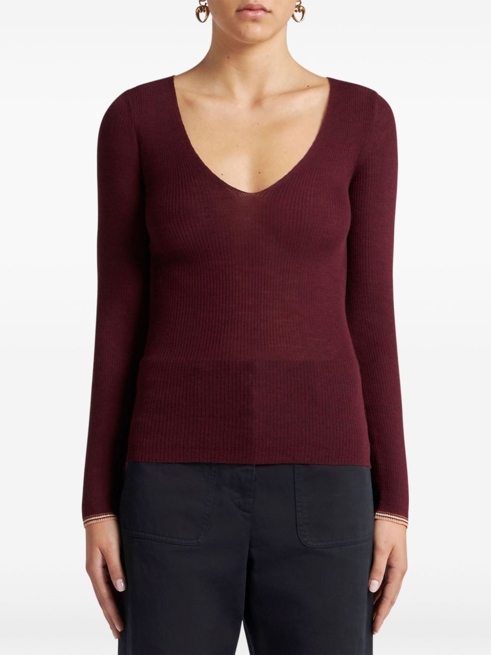 V-neck sweater - 2