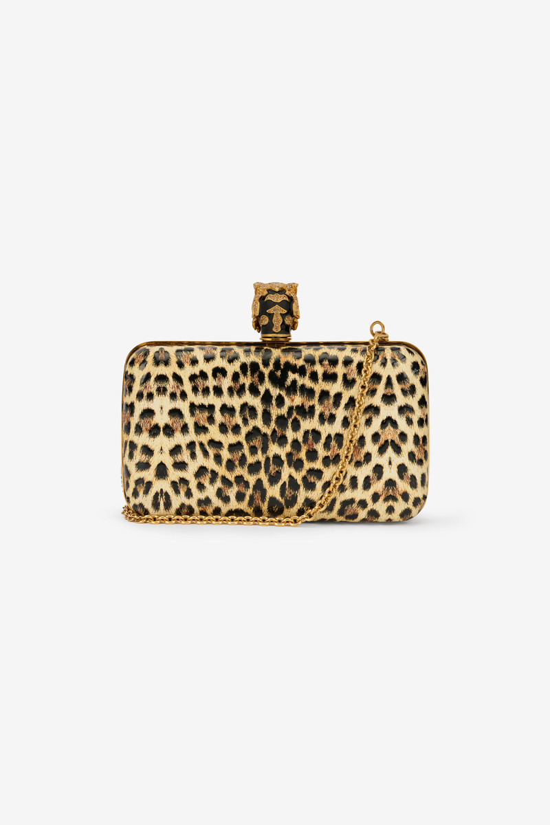 Leopard Print Roar Pochette Bag 3