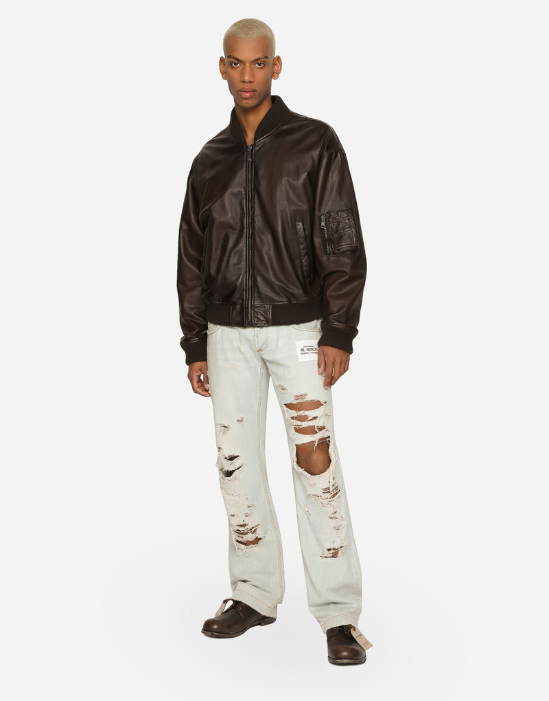 Dolce & Gabbana Padded leather jacket outlook