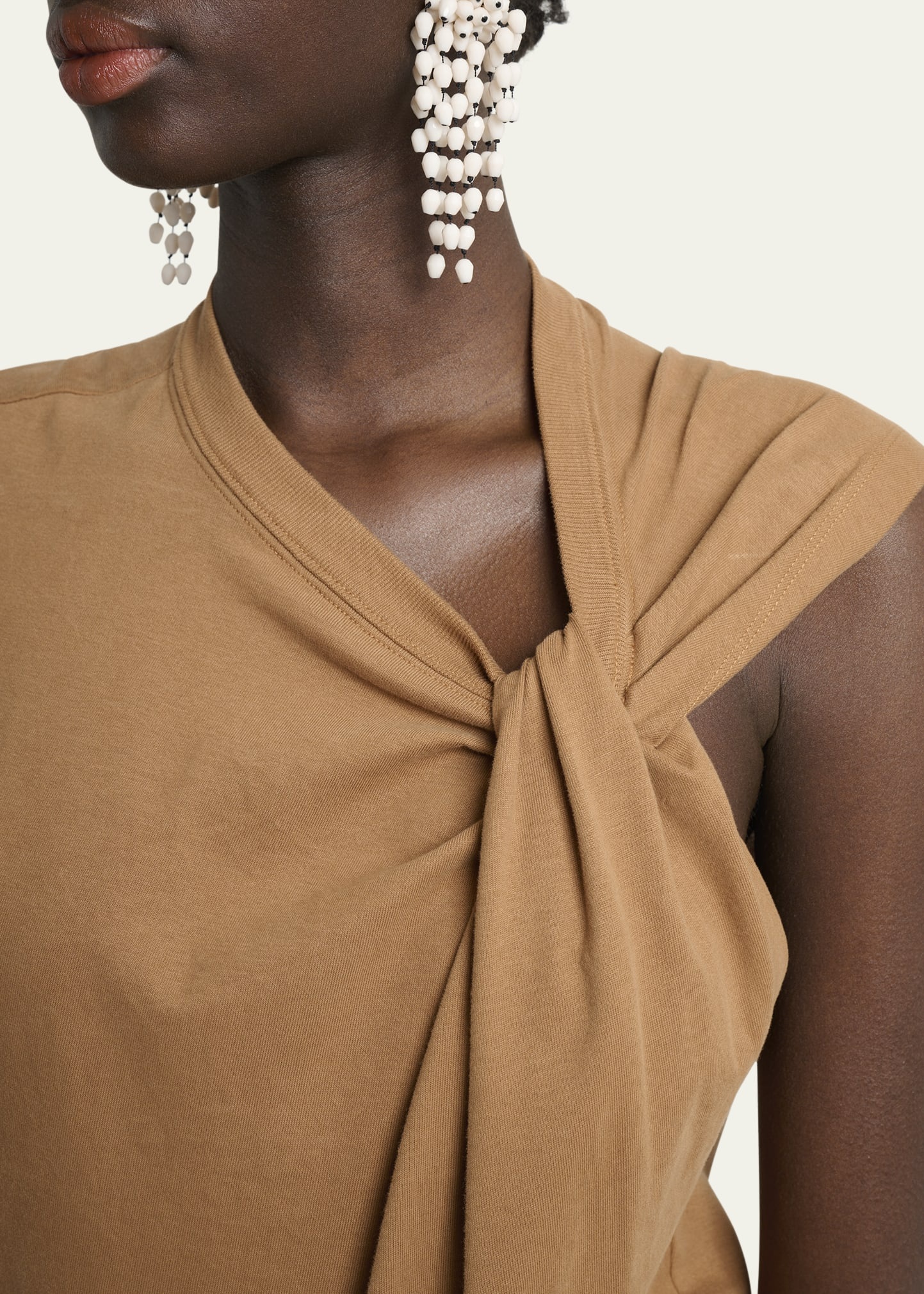 Nayda Asymmetric Cotton T-Shirt - 5