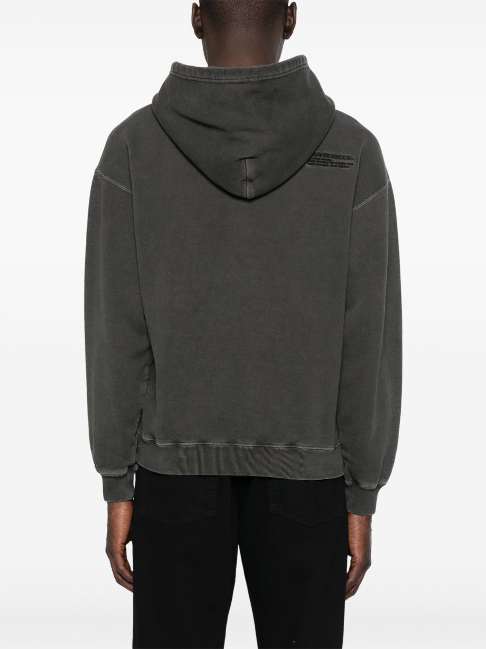 dyed sweat hoodie - 4