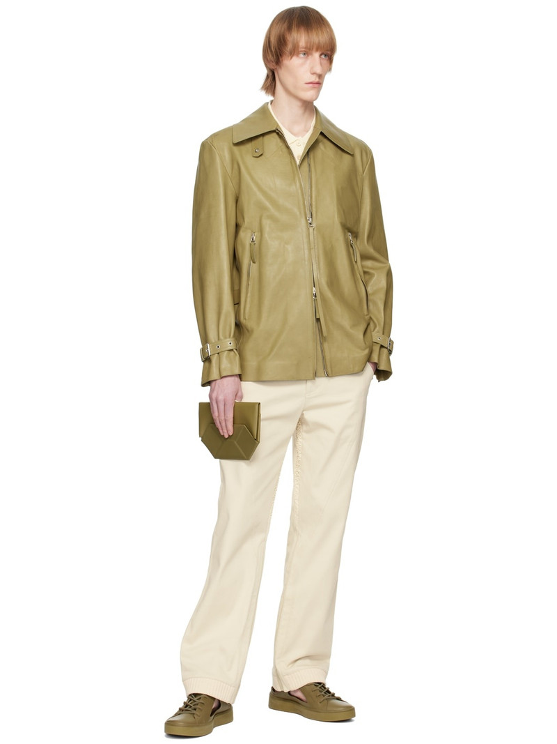 ecco.kollektive Khaki Kostas Murkudis Edition Cutout Sneakers outlook